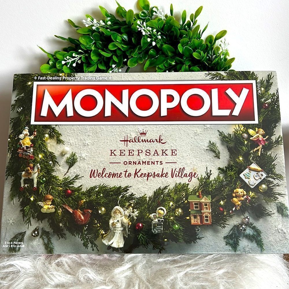 Hallmark Keepsake Ornaments Monopoly Game Welcome to Keepsake Village Christmas